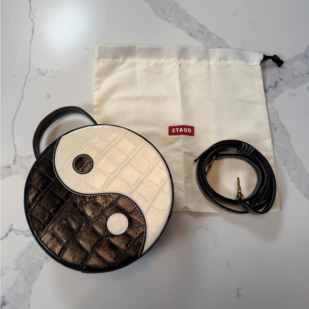 STAUD Yin Yang Round Bag NWT